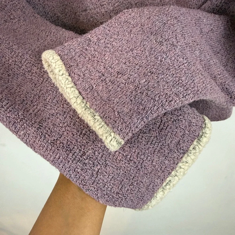 KÜHL Alfpaca Fleece Pullover Large Purple Quarter Zip Hiking Gorpcore Sherpa
